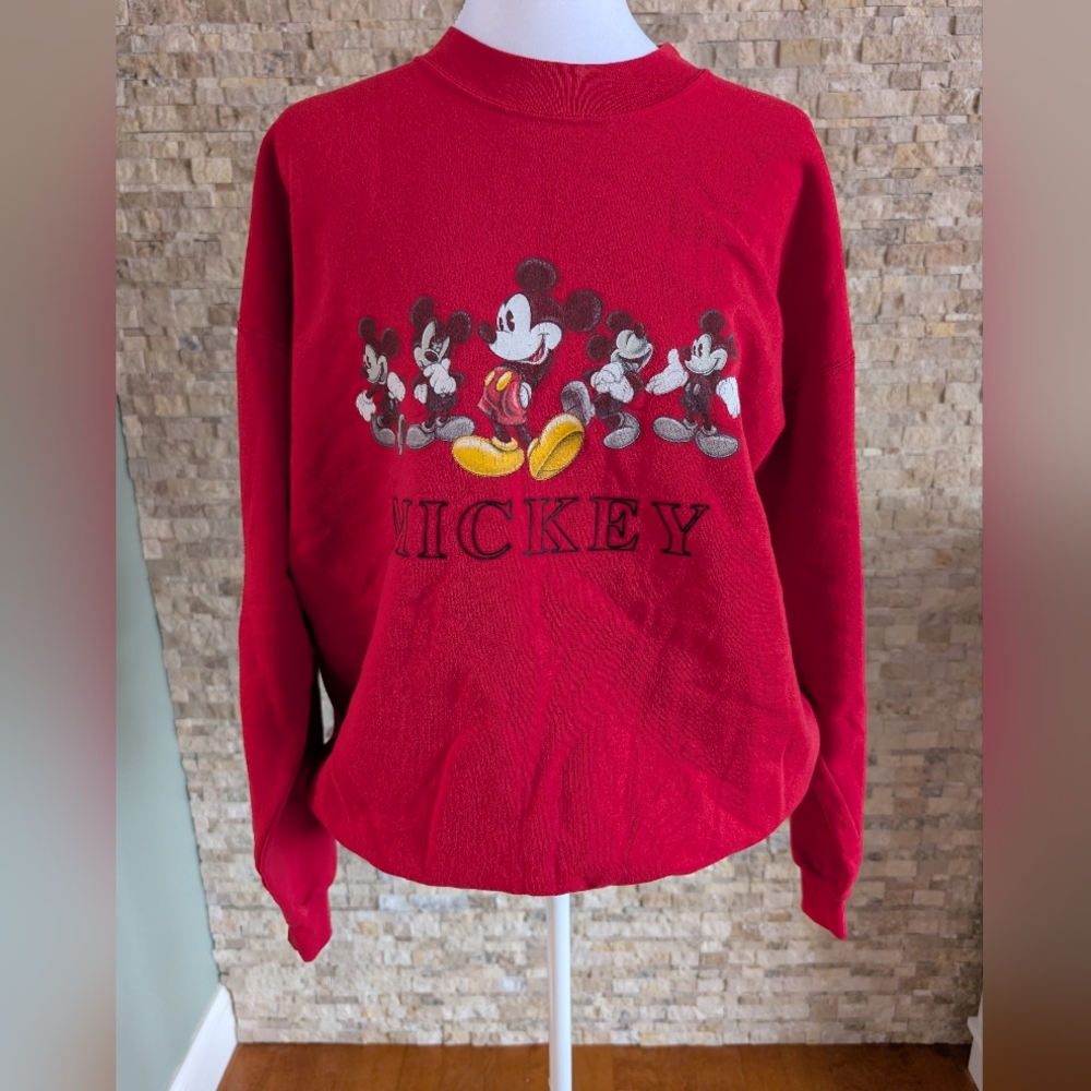 Vintage Mickey Disney World Store Cotton Crewneck 90s Y2K Sweatshirt